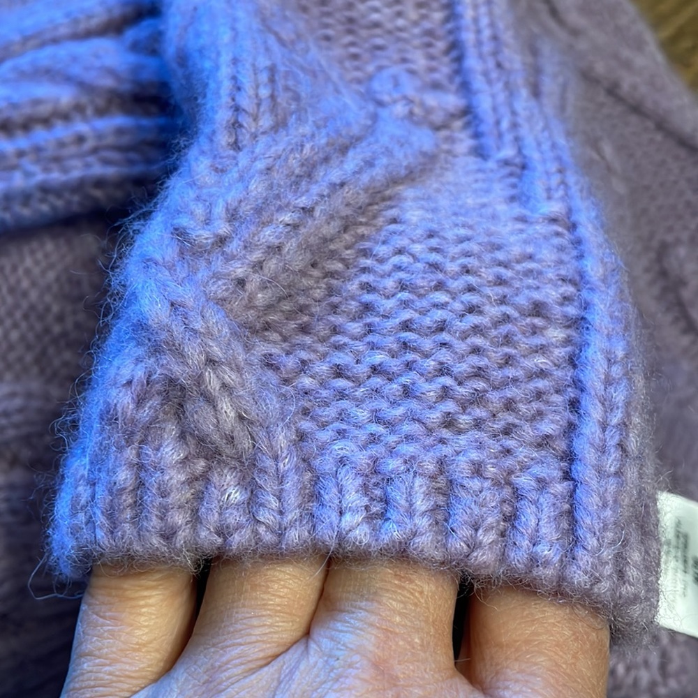 NWT Vince. Aran Mock Neck Sweater - Picture 9 of 10